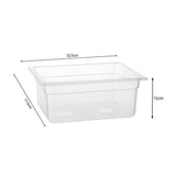 SOGA 150mm Clear Gastronorm GN Pan 1/3 Food Tray Storage