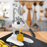 SOGA 2X Stainless Steel Manual Juicer Hand Press Juice Extractor Squeezer Lemon Orange Citrus White