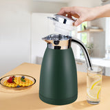 SOGA 1.8L Stainless Steel Kettle Insulated Vacuum Flask Water Coffee Jug Thermal Green