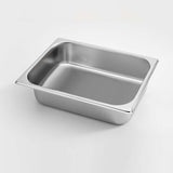 SOGA Gastronorm GN Pan Full Size 1/2 GN Pan 6.5cm Deep Stainless Steel Tray With Lid