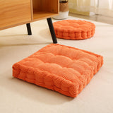 SOGA 2X Orange Round Cushion Soft Leaning Plush Backrest Throw Seat Pillow Home Office Decor