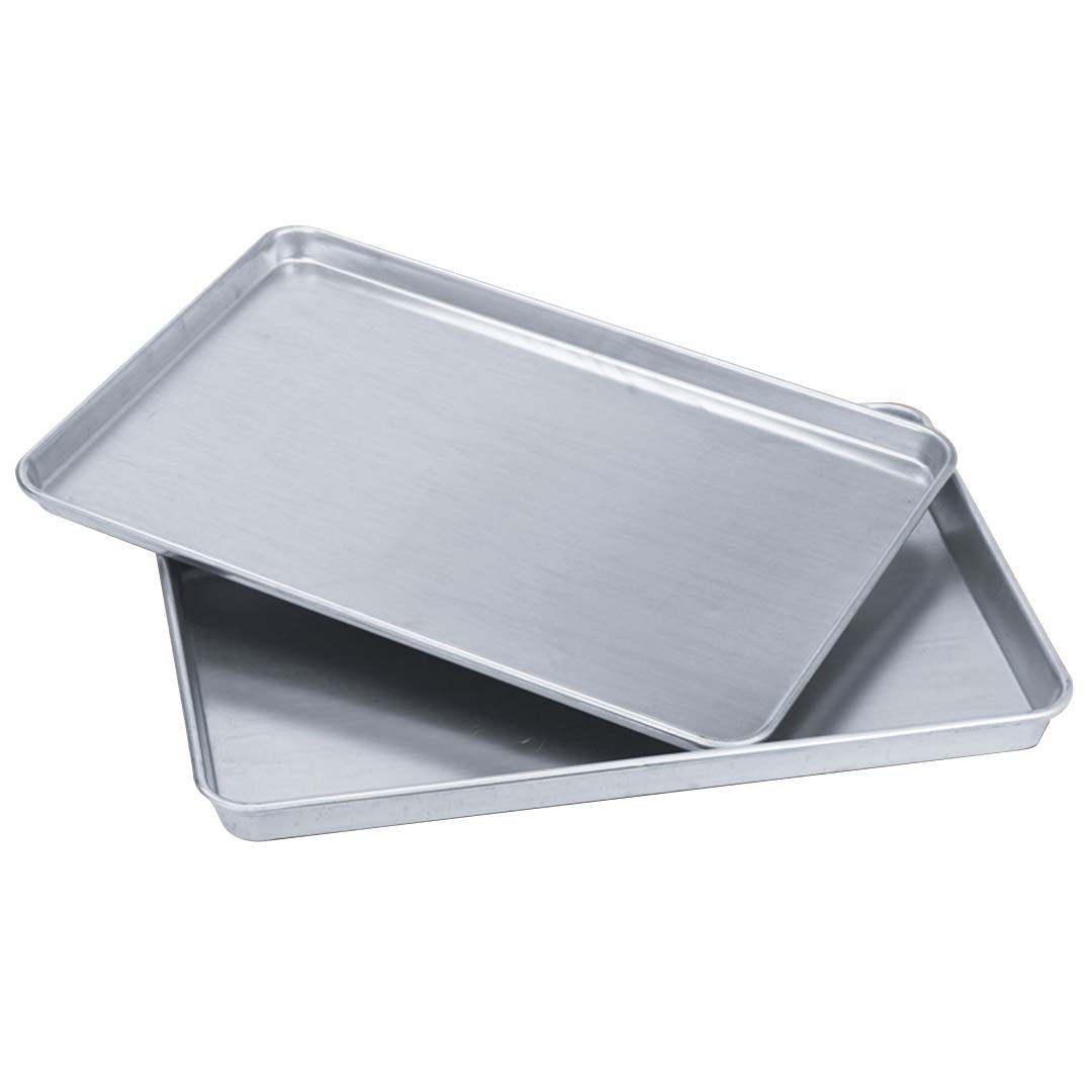 SOGA 2X Aluminium Oven Baking Pan Cooking Tray for Baker Gastronorm 60*40*5cm