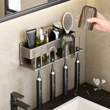 SOGA 2X 27cm Wall-Mounted Bathroom Storage Organiser Space Saving Adhesive Shelf Rack