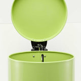 SOGA 2X 7L Foot Pedal Stainless Steel Rubbish Recycling Garbage Waste Trash Bin Round Green