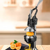 SOGA 2X Stainless Steel Manual Juicer Hand Press Juice Extractor Squeezer Lemon Orange Citrus Black