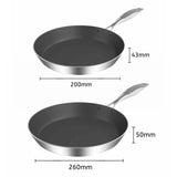 SOGA Dual Burners Cooktop Stove With 20cm and 26cm Induction Frying Pan Skillet