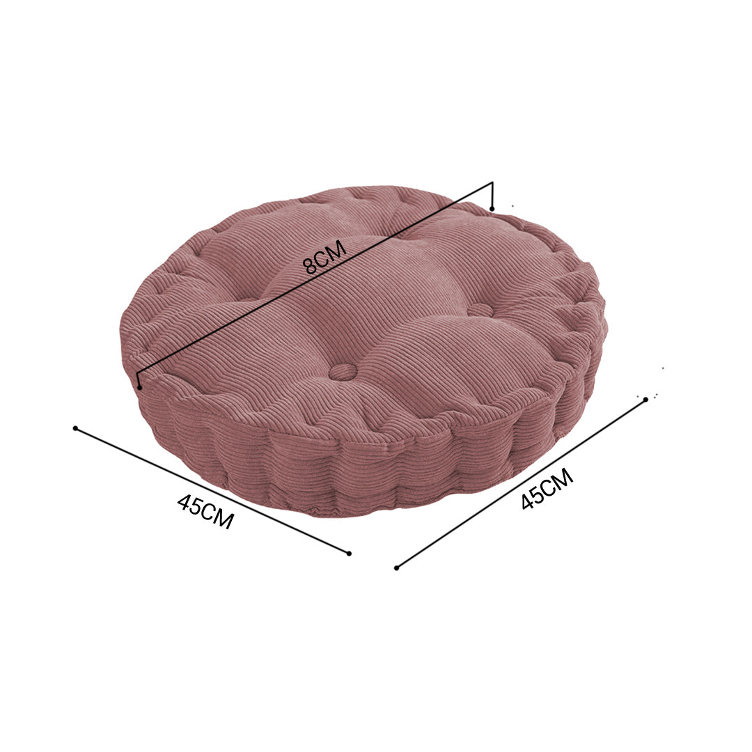 SOGA 4X Coffee Round Cushion Soft Leaning Plush Backrest Throw Seat Pillow Home Office Decor