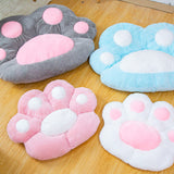 SOGA 2X Pink Paw Shape Cushion Warm Lazy Sofa Decorative Pillow Backseat Plush Mat Home Decor