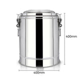 SOGA 2X 35L Stainless Steel Insulated Stock Pot Hot & Cold Beverage Container