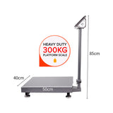 SOGA 4X 300kg Electronic Digital Platform Scale Computing Shop Postal Weight Black