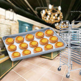 SOGA Aluminium Oven Baking Pan Cooking Tray for Baker Gastronorm 60*40*5cm