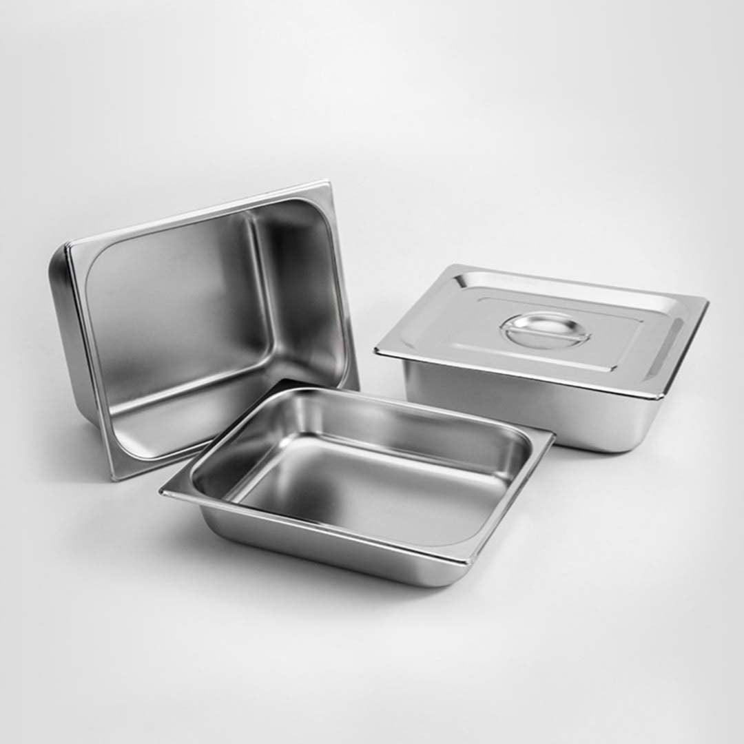 SOGA Gastronorm GN Pan Full Size 1/2 GN Pan 20cm Deep Stainless Steel Tray