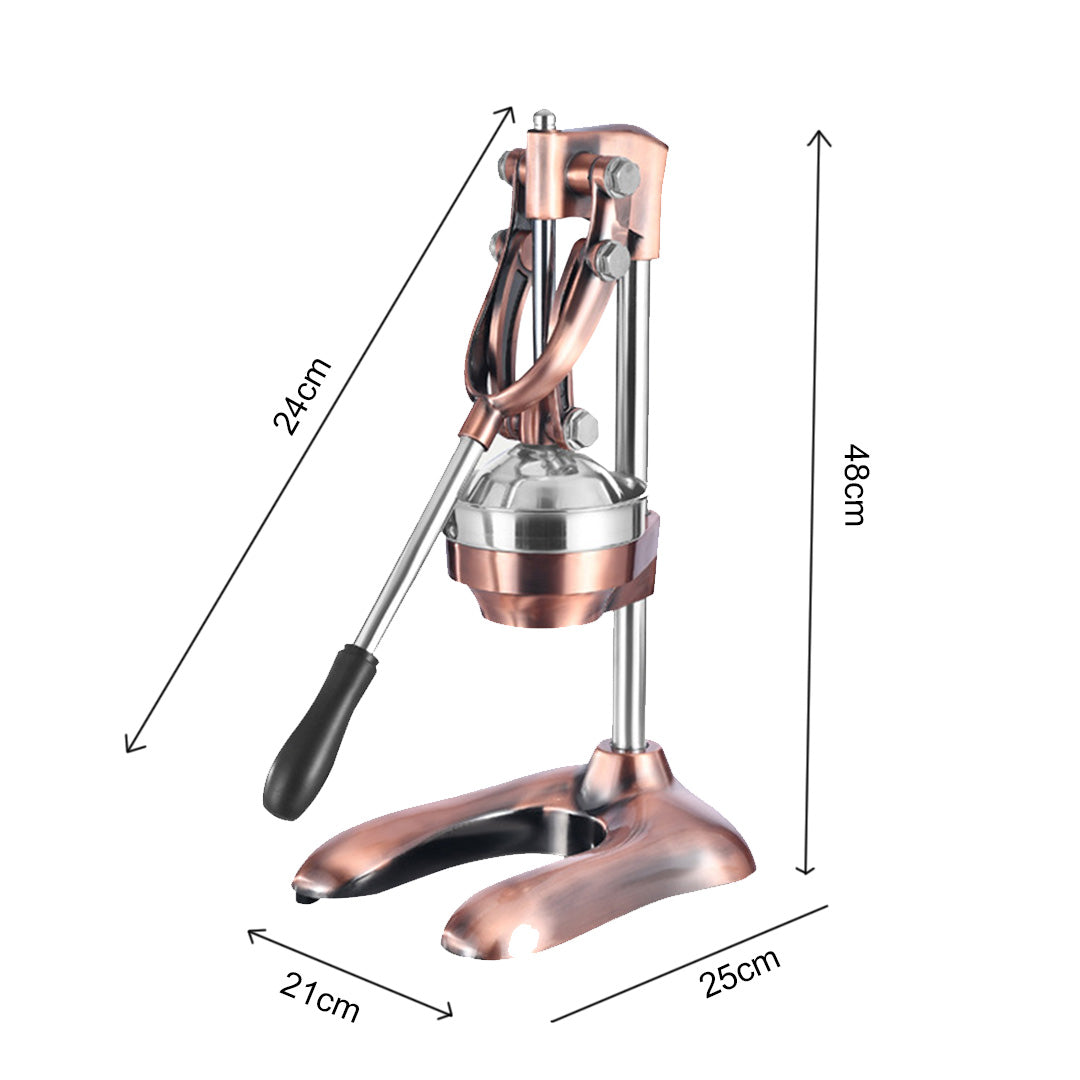 SOGA 2X Stainless Steel Manual Juicer Hand Press Juice Extractor Squeezer Lemon Orange Citrus Gold