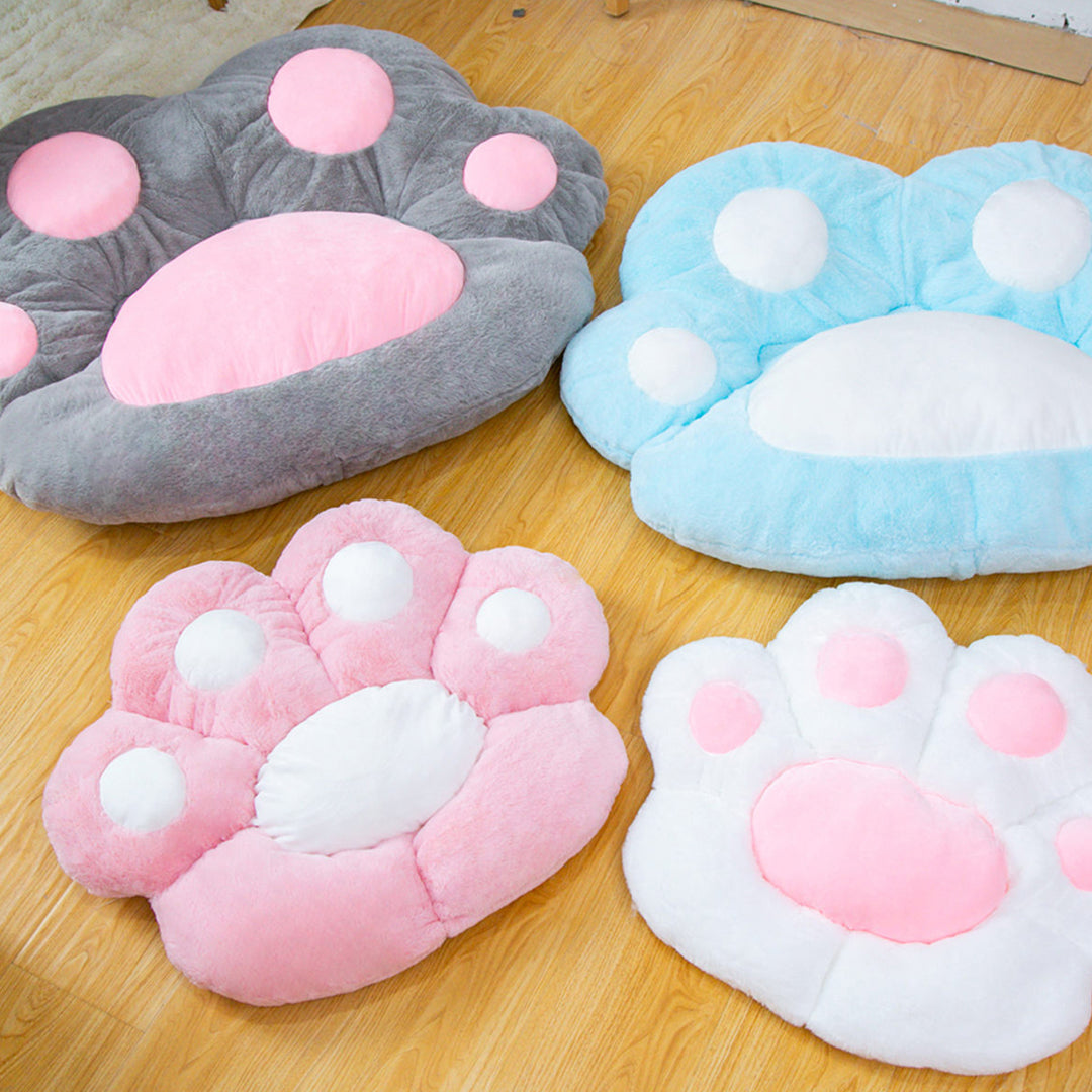 SOGA Pink Paw Shape Cushion Warm Lazy Sofa Decorative Pillow Backseat Plush Mat Home Decor