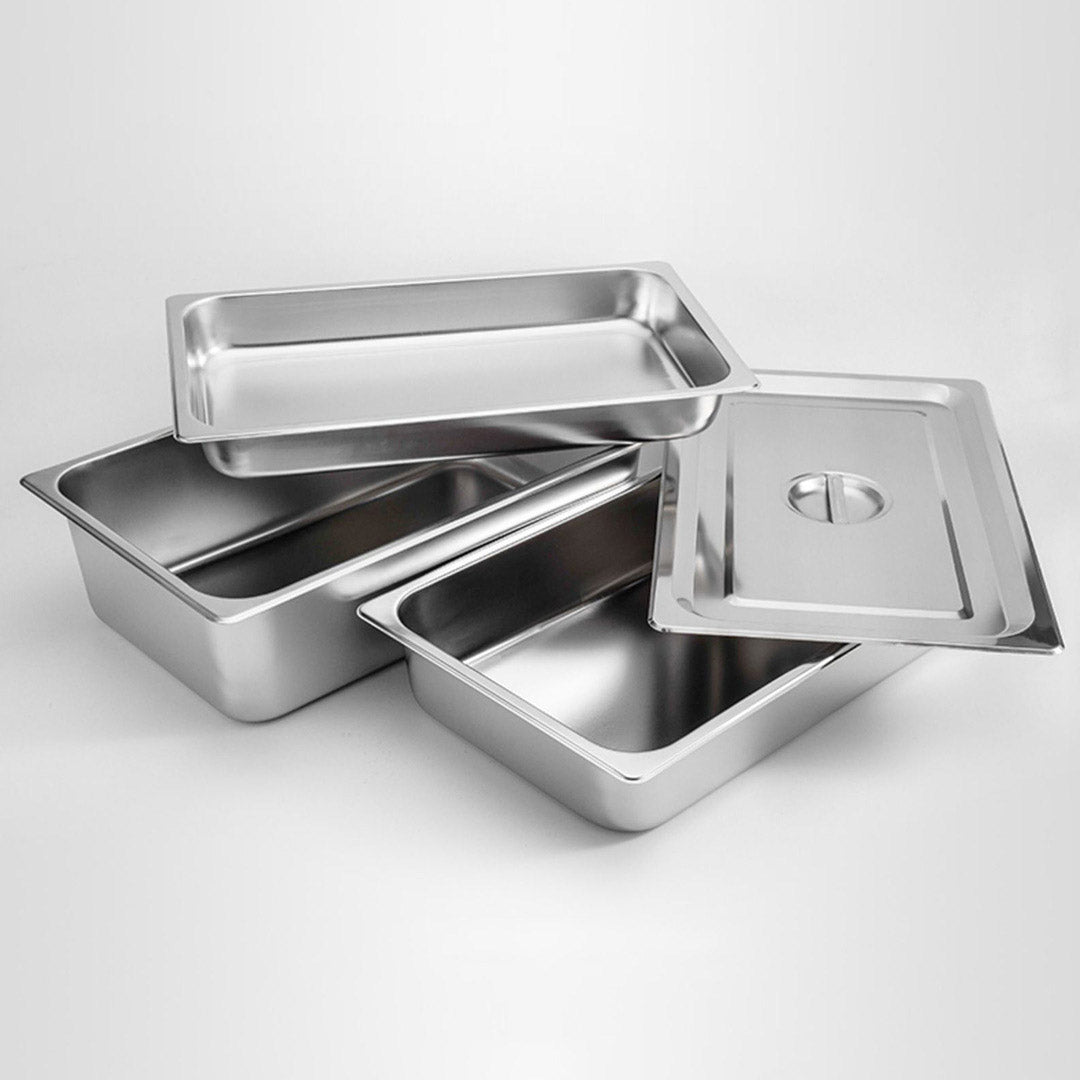 SOGA 4X Gastronorm GN Pan Full Size 1/1 GN Pan 15cm Deep Stainless Steel Tray