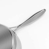 SOGA Stainless Steel Fry Pan 20cm 26cm Frying Pan Induction Non Stick Interior