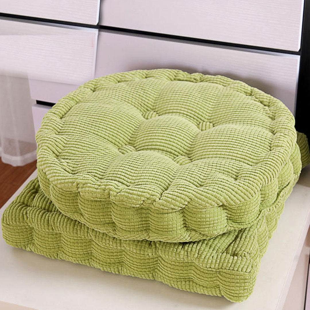 SOGA 4X Green Round Cushion Soft Leaning Plush Backrest Throw Seat Pillow Home Office Decor