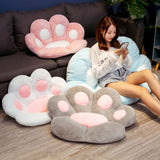 SOGA 2X 70cm  Pink Paw Shape Cushion Warm Lazy Sofa Decorative Pillow Backseat Plush Mat Home Decor