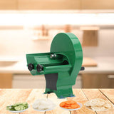 SOGA 2X Commercial Manual Vegetable Fruit Slicer Kitchen Cutter Machine Green