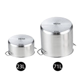 SOGA 23L Wide Stock Pot  and 71L Tall Top Grade Thick Stainless Steel Stockpot 18/10