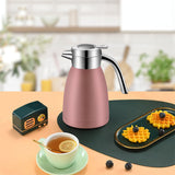 SOGA 1.2L Stainless Steel Kettle Insulated Vacuum Flask Water Coffee Jug Thermal Pink