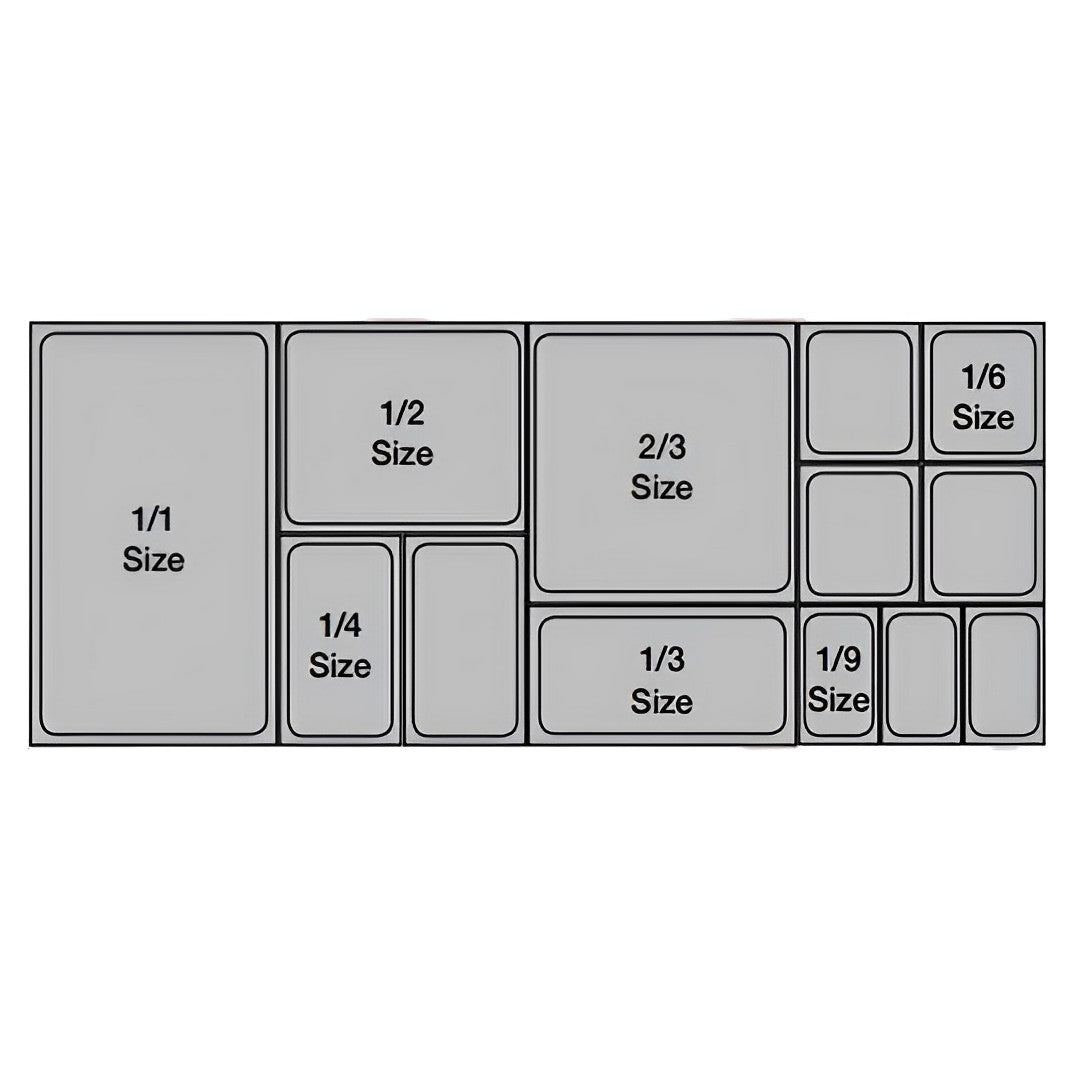 SOGA 65mm Clear Gastronorm GN Pan 1/3 Food Tray Storage Bundle of 4 with Lid