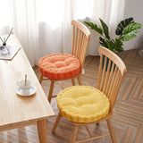 SOGA Orange Round Cushion Soft Leaning Plush Backrest Throw Seat Pillow Home Office Decor