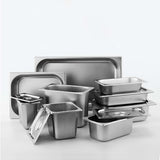 SOGA 4X Gastronorm GN Pan Full Size 1/2 GN Pan 15cm Deep Stainless Steel Tray