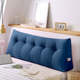 SOGA 180cm Blue Triangular Wedge Bed Pillow Headboard Backrest Bedside Tatami Cushion Home Decor