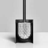 SOGA 27cm Wall-Mounted Toilet Brush with Holder Bathroom Cleaning Scrub Black