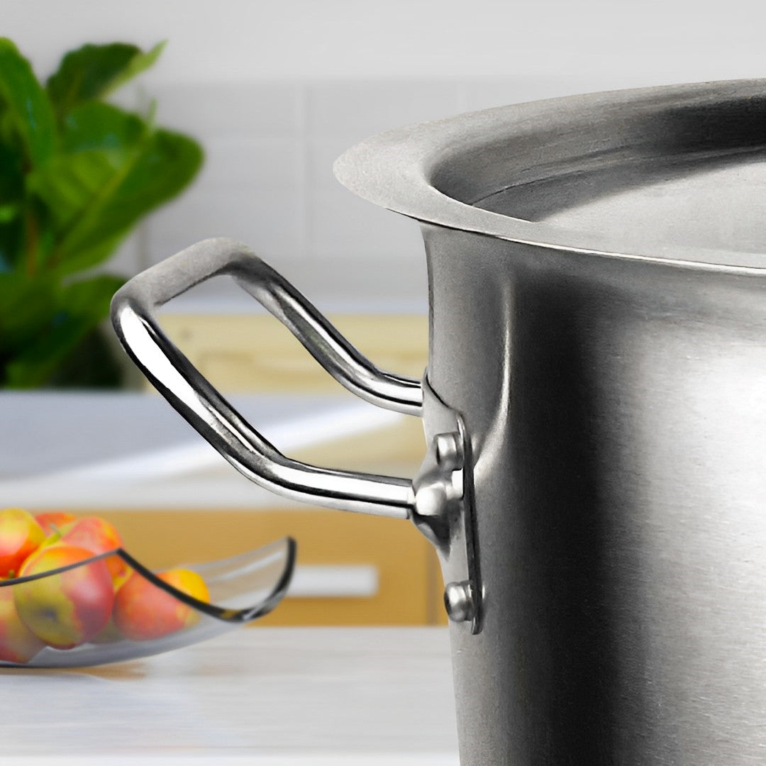 SOGA 23L Wide Stock Pot  and 71L Tall Top Grade Thick Stainless Steel Stockpot 18/10