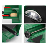 SOGA 2X Commercial Manual Vegetable Fruit Slicer Kitchen Cutter Machine Green