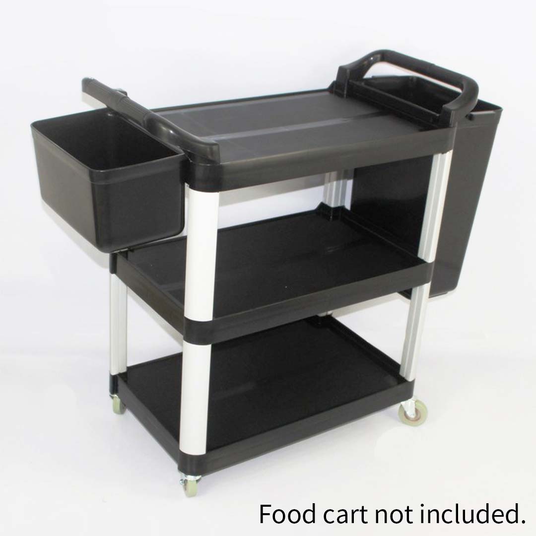 SOGA 2X Small Food Trolley Utility Cart Waste Storage Bin