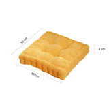 SOGA 4X Yellow Square Cushion Soft Leaning Plush Backrest Throw Seat Pillow Home Office Decor