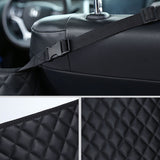 SOGA Black Leather Car Storage Portable Hanging Organizer Backseat Multi-Purpose Interior Accessories Bag