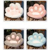 SOGA Blue Paw Shape Cushion Warm Lazy Sofa Decorative Pillow Backseat Plush Mat Home Decor