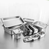 SOGA 2X Gastronorm GN Pan Full Size 1/1 GN Pan 15cm Deep Stainless Steel Tray