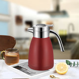 SOGA 1.8L Stainless Steel Kettle Insulated Vacuum Flask Water Coffee Jug Thermal Red