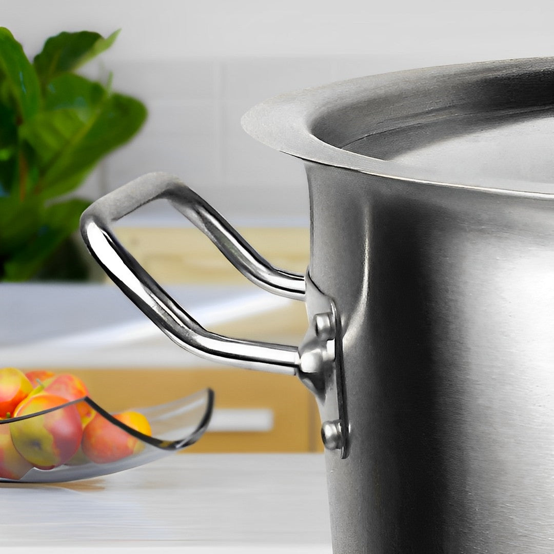 SOGA Stock Pot 21L 50L Top Grade Thick Stainless Steel Stockpot 18/10