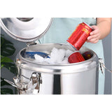 SOGA 35L Stainless Steel Insulated Stock Pot Dispenser Hot & Cold Beverage Container With Tap