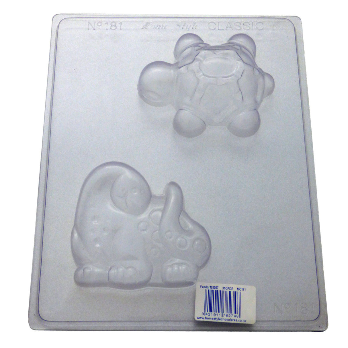 Turtle & Dinosaur Chocolate/Craft Mould 0.6mm