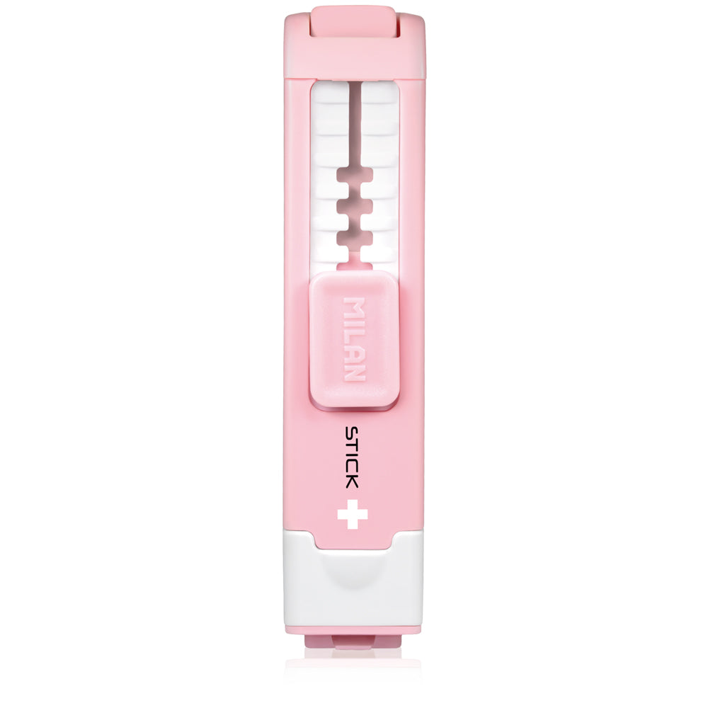 Milan Anti-Bacterial Stick Sharpener Eraser Pink