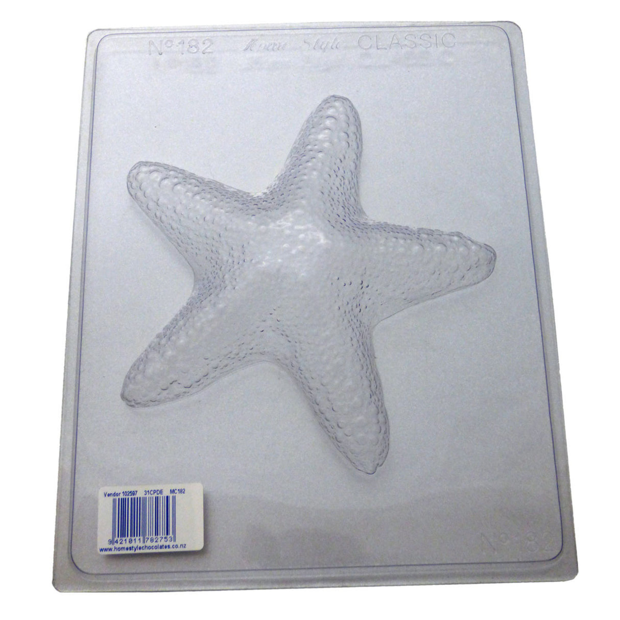 Large Starfish Chocolate/Craft Mould 0.6mm