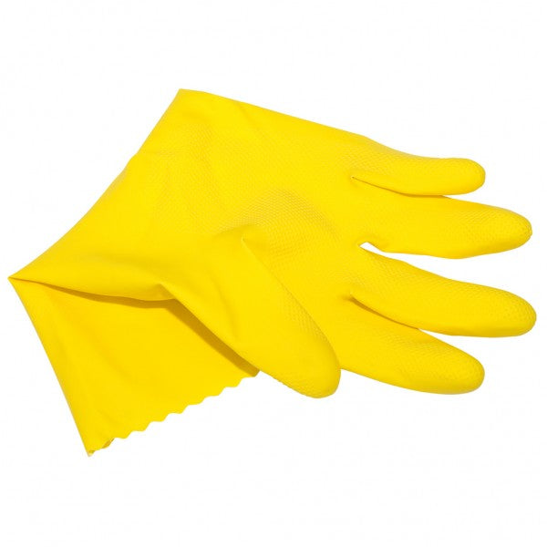 Yellow Rubber Gloves - Small (1pr)