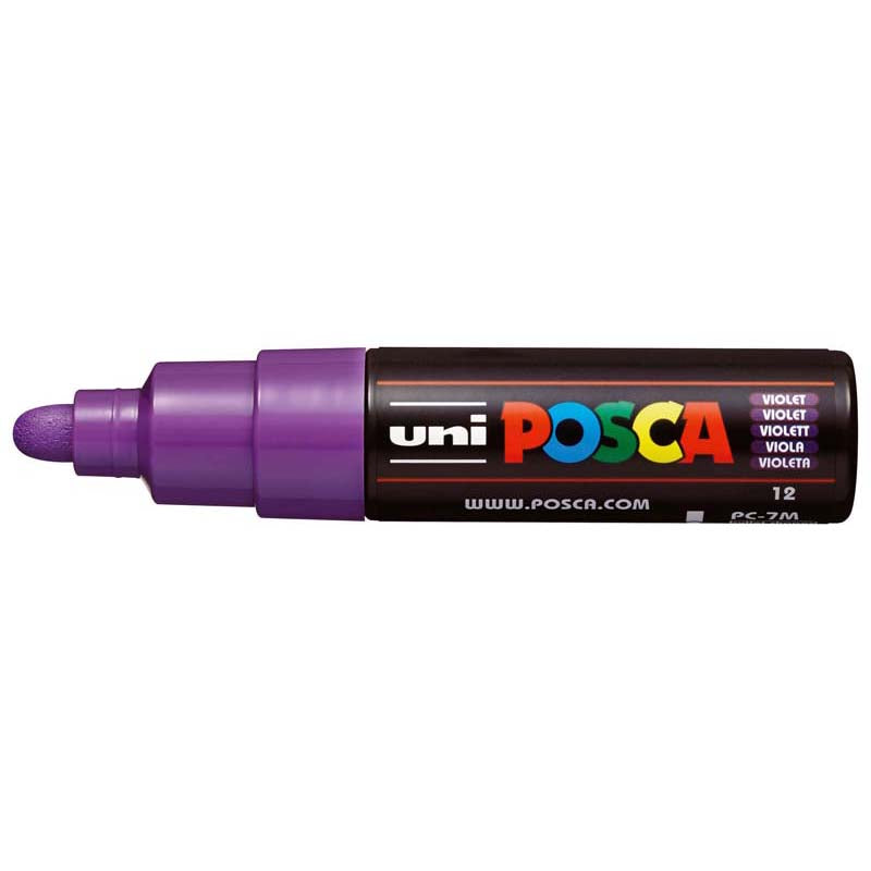 Uni Posca Marker 4.5-5.5mm Bold Bullet Violet PC-7M - Cafe Supply