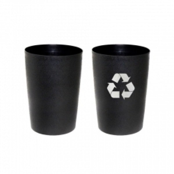 Compass 8L Round Tidy Bin Black