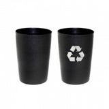 Compass 8L Round Tidy Bin Black