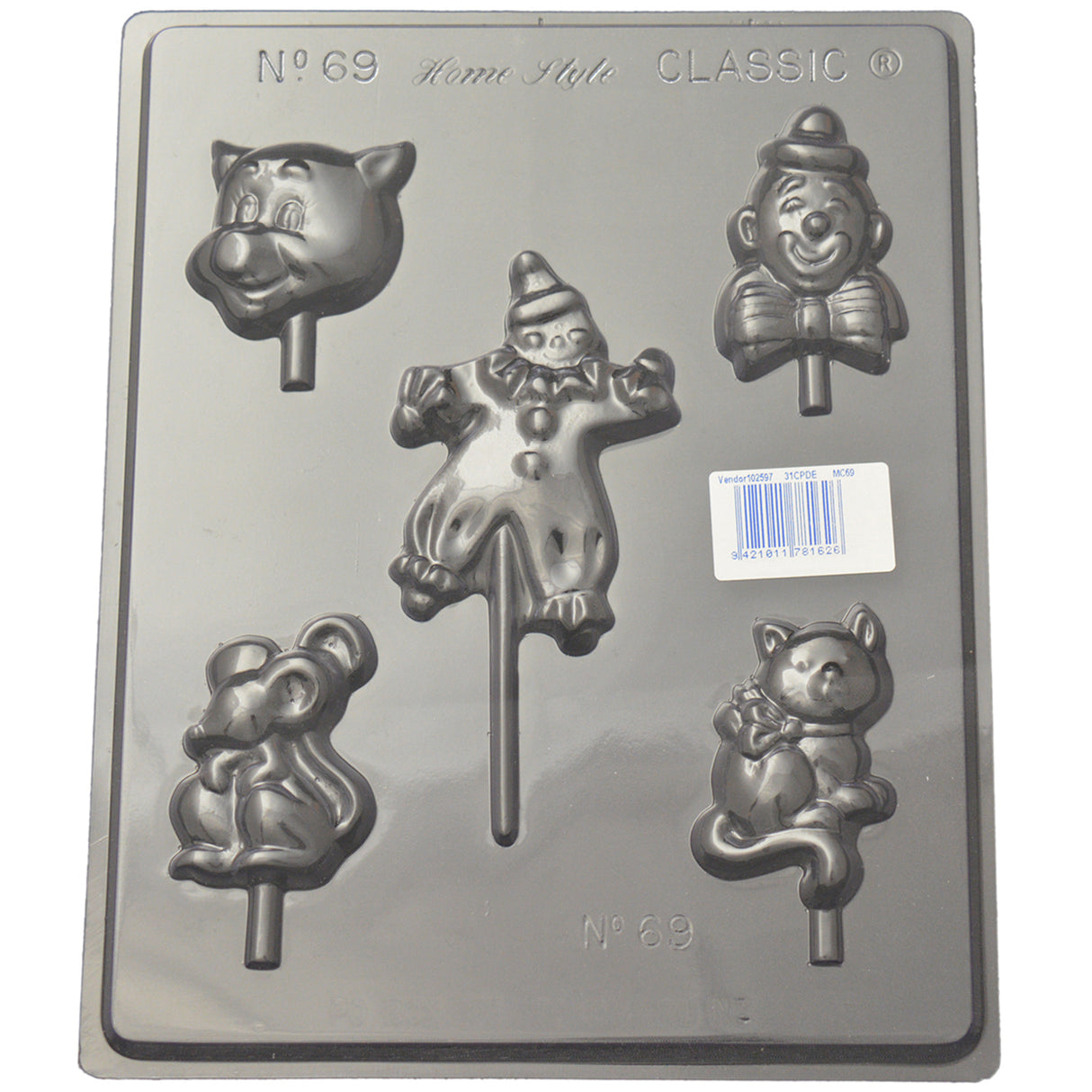 Assorted Clown Mould (0.6mm)