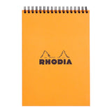 Rhodia Classic Notepad Spiral A5 Lined Orange