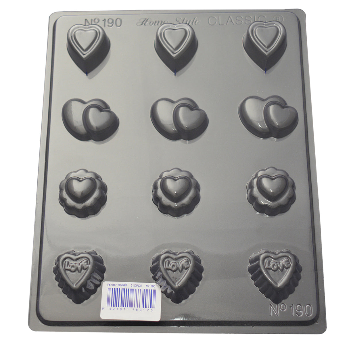 Assorted Sweet Hearts Mould 0.6mm